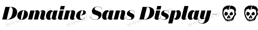 Domaine Sans Display字体转换